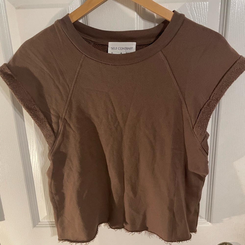 Self Contrast Women's Wesley short sleeve sweatshirt